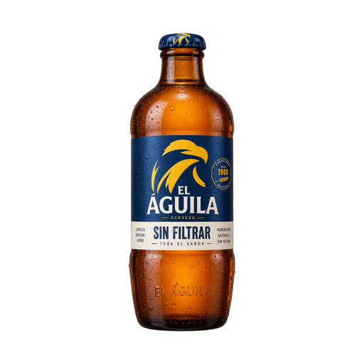 El Águila Cerveza sin filtrar — app catalog bottle illustration