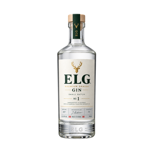 ELG Premium Danish Small Batch Gin No. 1 — app catalog bottle illustration