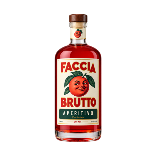 Faccia Brutto Aperitivo — app catalog bottle illustration