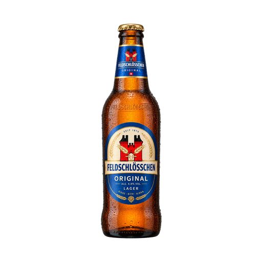 Feldschlösschen Biere — app catalog bottle illustration