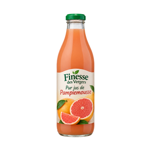 Finesse des Vergers Pur jus de Pamplemousse — app catalog bottle illustration