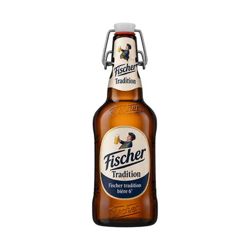 Fischer tradition bière 6° — app catalog bottle illustration