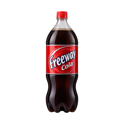 Freeway Cola — app catalog bottle illustration