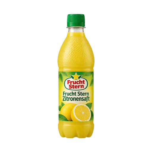 Frucht Stern Zitronensaft — app catalog bottle illustration