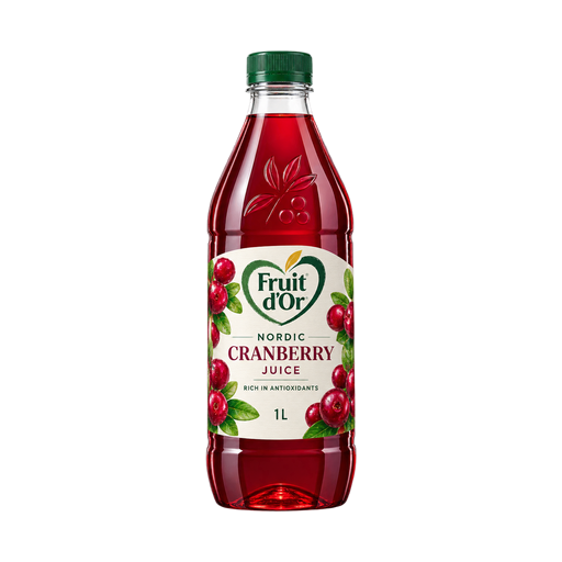 Fruit d'Or Nordic Cranberry Juice — app catalog bottle illustration