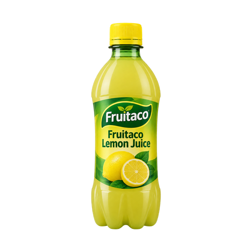 Fruitaco Lemon Juice — app catalog bottle illustration