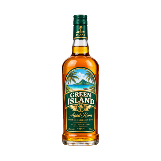 Green Island — app catalog bottle illustration