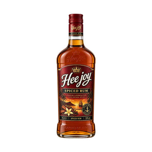 Hee joy Spiced rum — app catalog bottle illustration