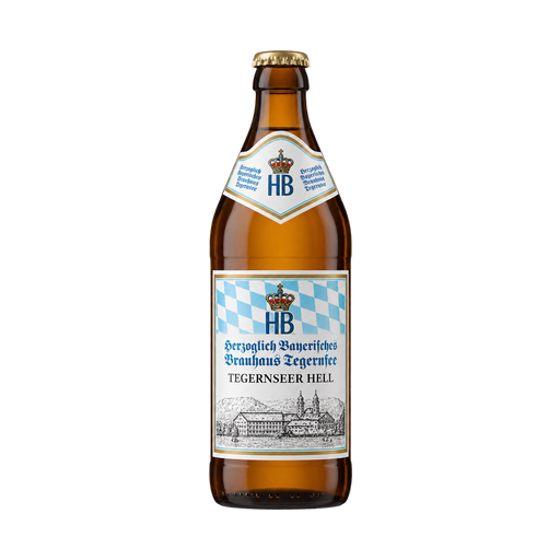 Herzoglich Bayerisches Brauhaus Tegernsee Tegernseer Hell — app catalog bottle illustration