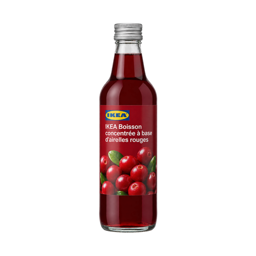 IKEA Boisson concentrée à base d'airelles rouges — app catalog bottle illustration