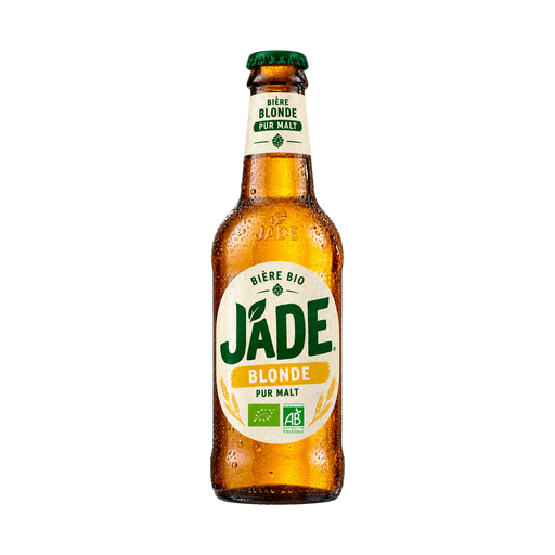 Jade Bière blonde pur malt — app catalog bottle illustration