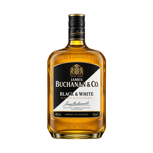 James Buchanan &Co Black & White — app catalog bottle illustration