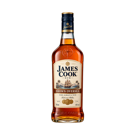 James Cook Rum - Brown Oversea — app catalog bottle illustration