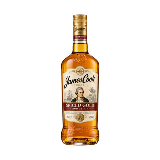 James Cook Smooth - Spiced Gold - Rum Spirit — app catalog bottle illustration