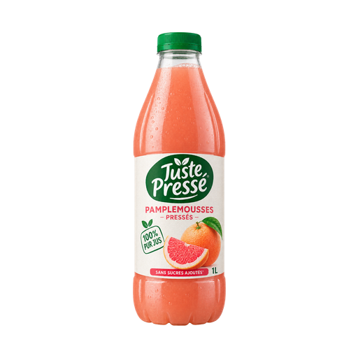 Juste Pressé pamplemousses pressés — app catalog bottle illustration