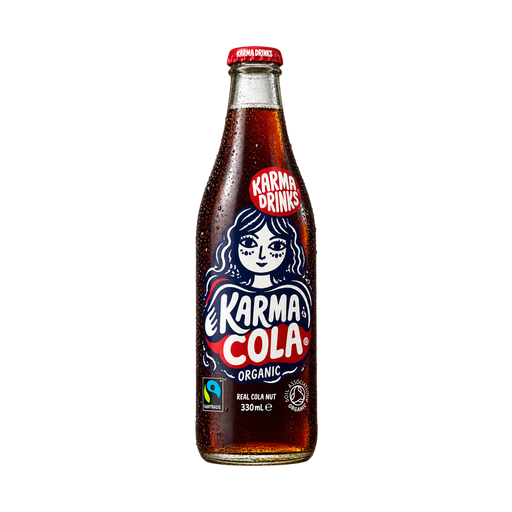 Karma Drinks organic Karma Cola — app catalog bottle illustration