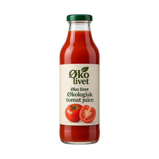 Øko livet Økologisk tomat juice — app catalog bottle illustration
