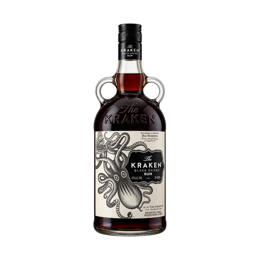 The Kraken Black Spiced Rum — app catalog bottle illustration