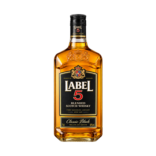 LABEL 5 BLENDED SCOTCH WHISKY Classic Black — app catalog bottle illustration