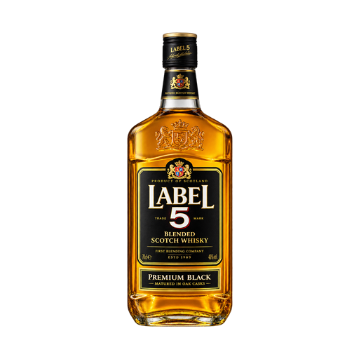 Label 5 Premium Black — app catalog bottle illustration