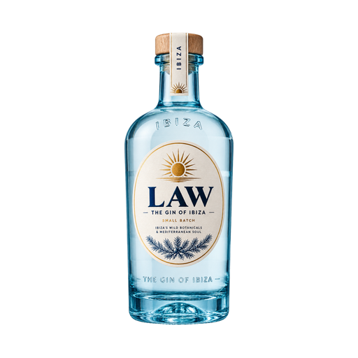 LAW - the Gin of Ibiza — app catalog bottle illustration