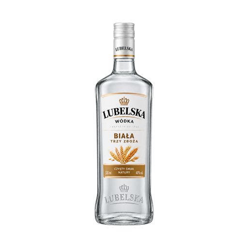 Lubelska Wódka biała trzy zboża — app catalog bottle illustration