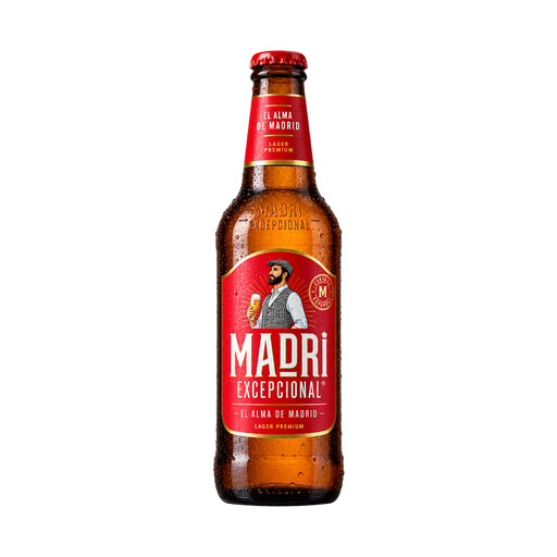 Madri Beer — app catalog bottle illustration