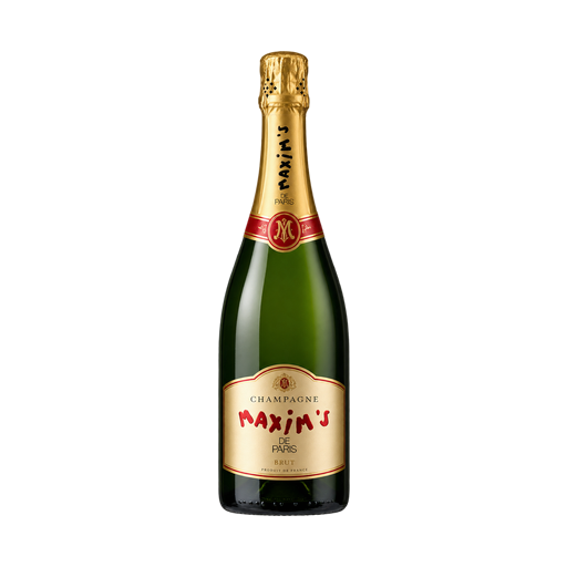 Maxim‘s Champagne — app catalog bottle illustration
