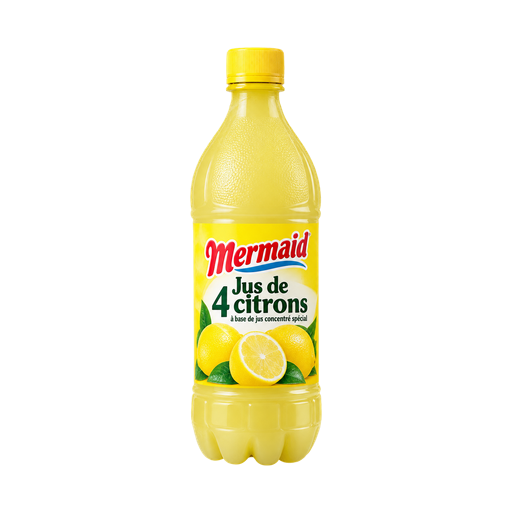 Mermaid Jus de 4 citrons à base de jus concentré spécial — app catalog bottle illustration