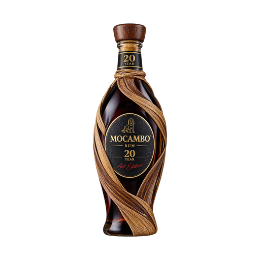 Mocambo 20 Year Art Edition Rum — app catalog bottle illustration
