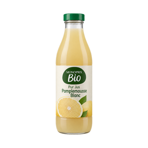 Monoprix Bio Pur Jus Pamplemousse Blanc — app catalog bottle illustration