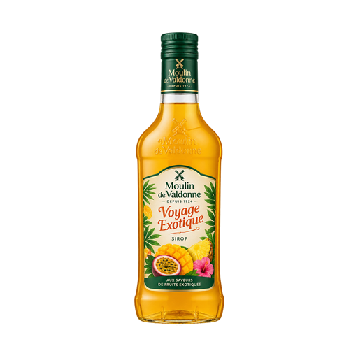 Moulin de Valdonne Voyage Exotique — app catalog bottle illustration