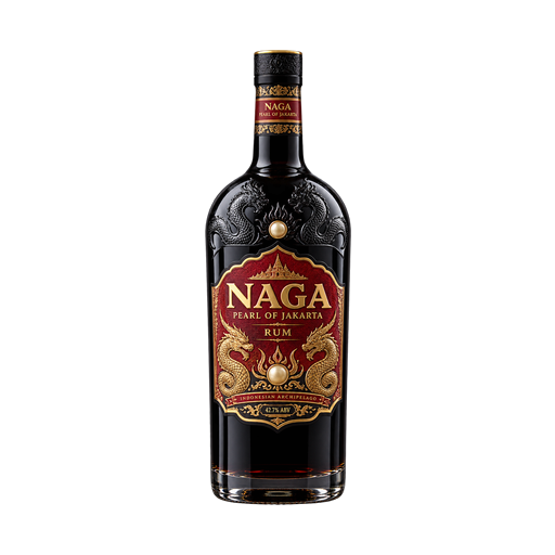 Naga Pearl of Jakarta Rum — app catalog bottle illustration
