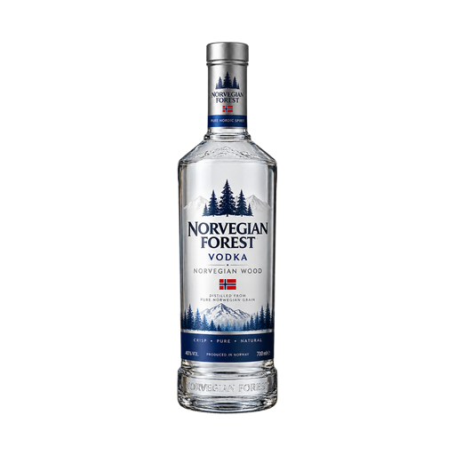 Norvegian forest Vodka Norvegian wood — app catalog bottle illustration