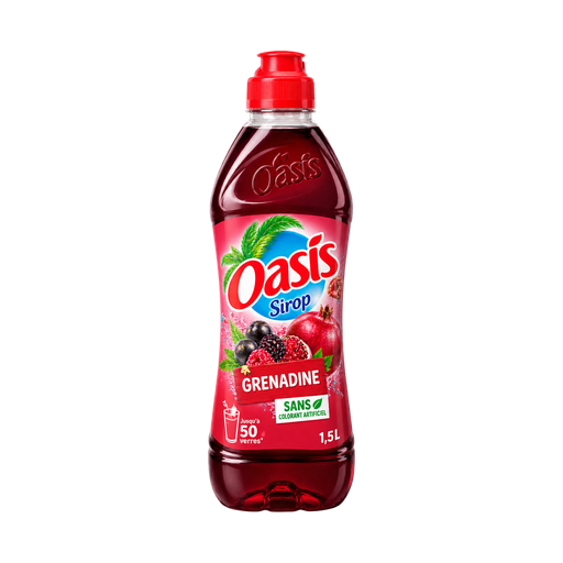 Oasis Sirop grenadine — app catalog bottle illustration