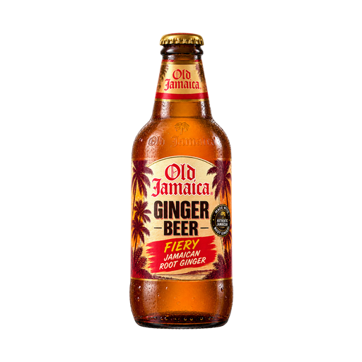 Old Jamaica Ginger Beer with Fiery Jamaican Root Ginger — app catalog bottle illustration