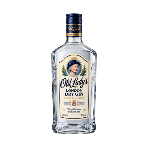 Old Lady's London Dry Gin — app catalog bottle illustration