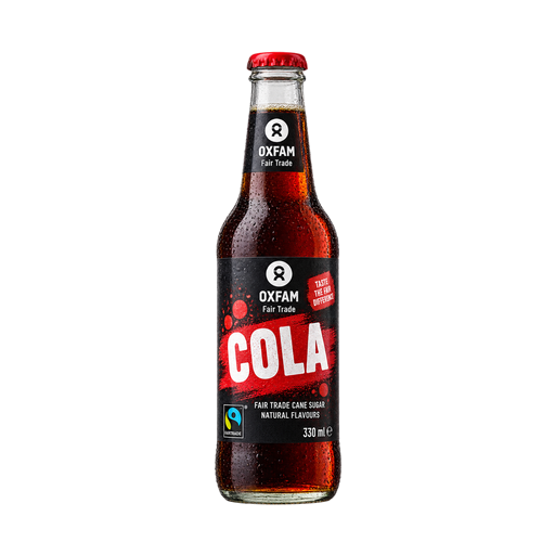 OXFAM FAIR TRADE Cola — app catalog bottle illustration