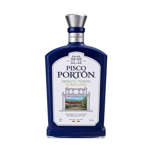 Pisco Portón Mosto Verde Acholado — app catalog bottle illustration