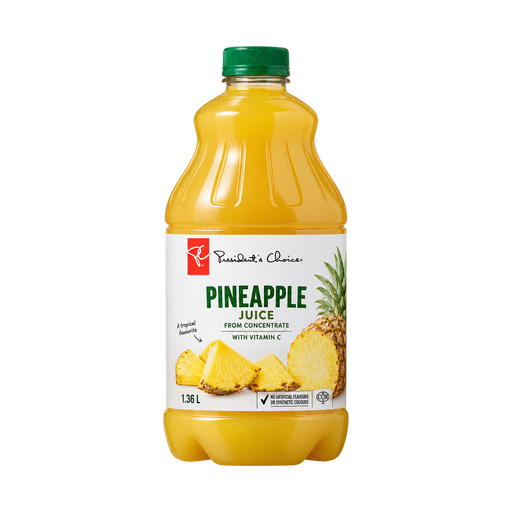 President's Choice Pineapple juice from concentrate with vitamin c — app catalog bottle illustration