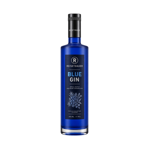 Reisetbauer Blue Gin — app catalog bottle illustration