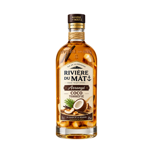 Rivière du mat Arrangé coco torrefie — app catalog bottle illustration