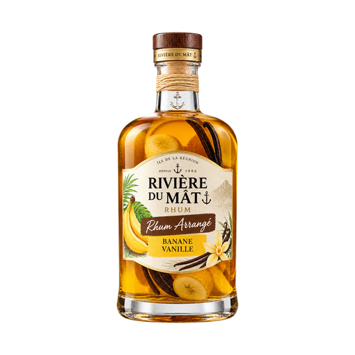 rivière du mât Rhum arrangé banane vanille — app catalog bottle illustration