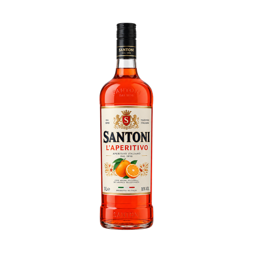 Santoni L'Aperitivo — app catalog bottle illustration
