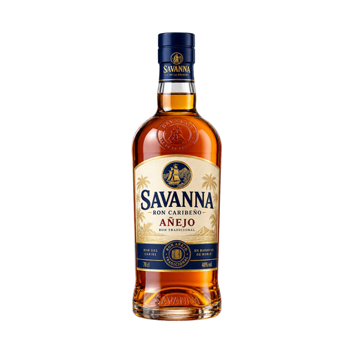 Savanna Ron caribeño añejo — app catalog bottle illustration