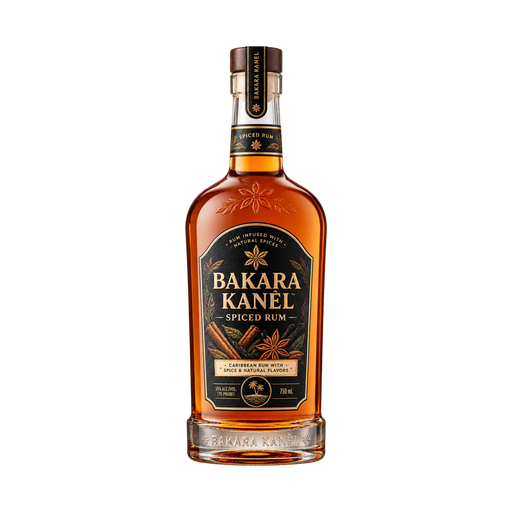 Bakara Kanèl Spiced Rum — app catalog bottle illustration