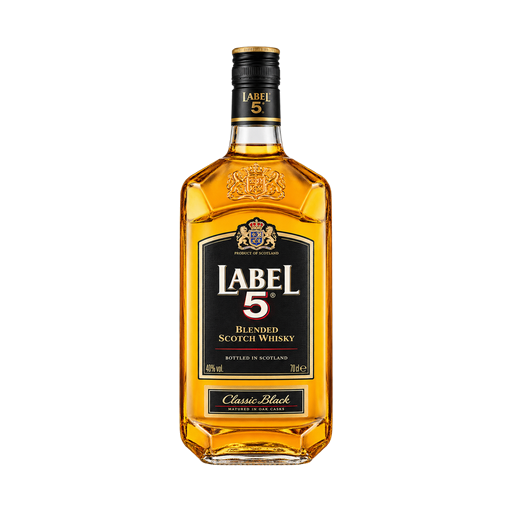 Scotch Whisky Label 5, 40° — app catalog bottle illustration