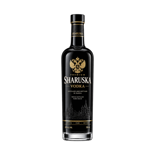 Sharuska Vodka black — app catalog bottle illustration