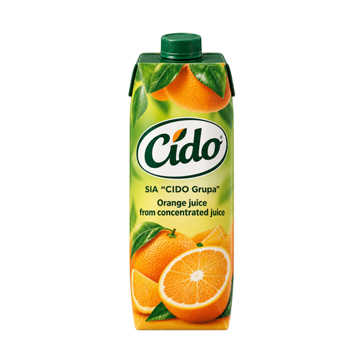 Cido Orange Juice — app catalog bottle illustration