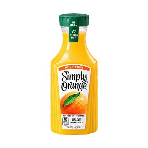 Simply Pulp Free Orange Juice — app catalog bottle illustration